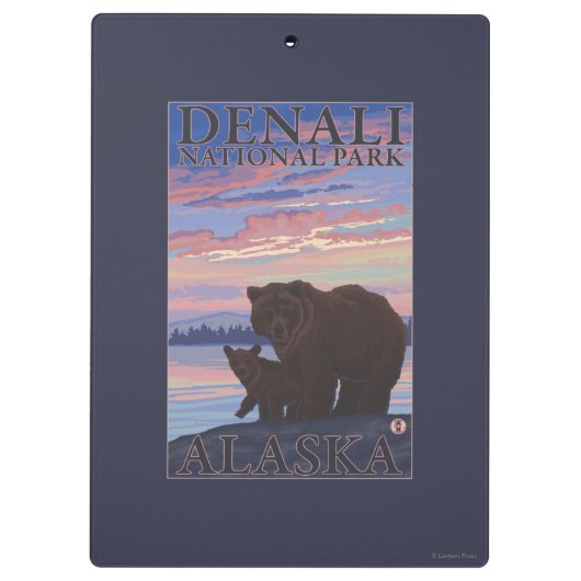 Nationaal Park beer en Cub - Denali, Alaska Klembord (Achterkant)