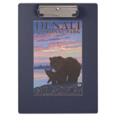 Nationaal Park beer en Cub - Denali, Alaska Klembord (Voorkant)