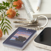 Nationaal Park beer en Cub - Denali, Alaska Sleutelhanger (Voorkant Rechts)