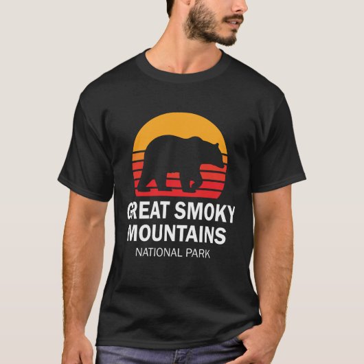  Nationaal Park Beer Grote Smoky Mountains T-shirt (Voorkant)