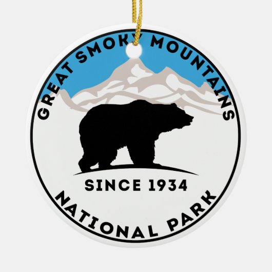 Nationaal Park Beer van de Grote Smoky Mountains Keramisch Ornament (Voorkant)