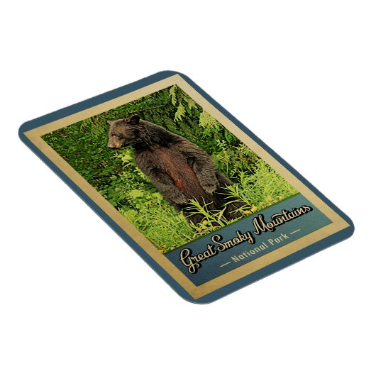 Nationaal Park Beer van de Grote Smoky Mountains Magneet (Rechterzijde)