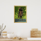 Nationaal Park Beer van de Grote Smoky Mountains Poster (Keuken)