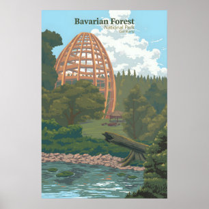 Nationaal Park Beierse Woud Duitsland Reizen Poster