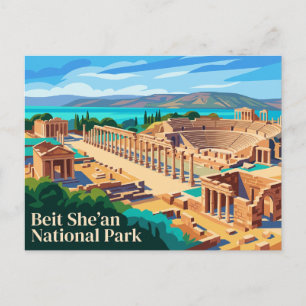 Nationaal park Beit She'an Israël Briefkaart