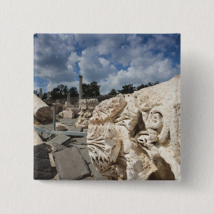 Nationaal park Beit She'an, Romeinse ruïnes Vierkante Button 5,1 Cm
