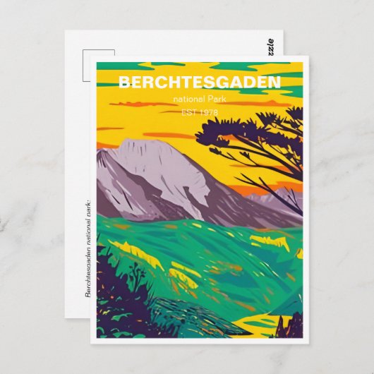 Nationaal Park Berchtesgaden Duitsland Briefkaart (Voorkant / Achterkant)