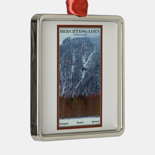 Nationaal park Berchtesgaden - Winter Metalen Ornament (Rechts)