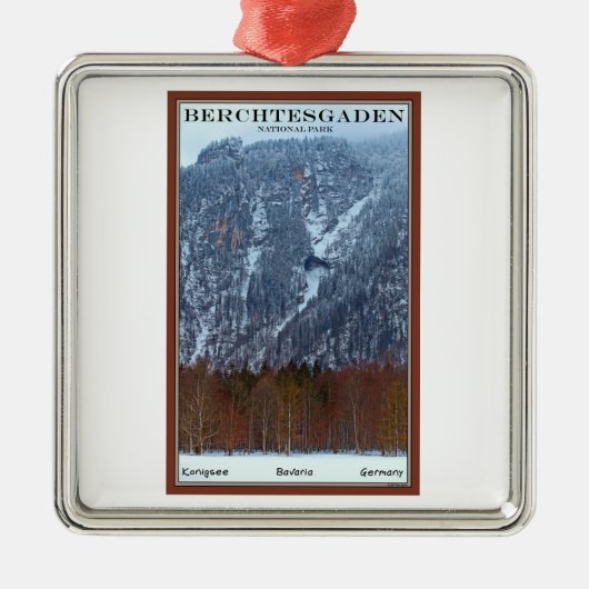 Nationaal park Berchtesgaden - Winter Metalen Ornament (Voorkant)