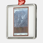 Nationaal park Berchtesgaden - Winter Metalen Ornament (Links)
