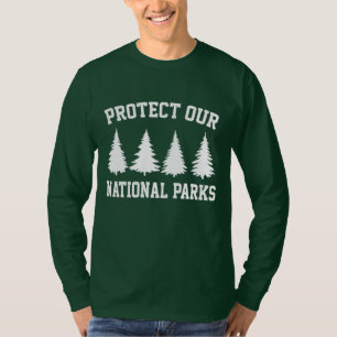 Nationaal park Bescherm onze nationale parken T-shirt