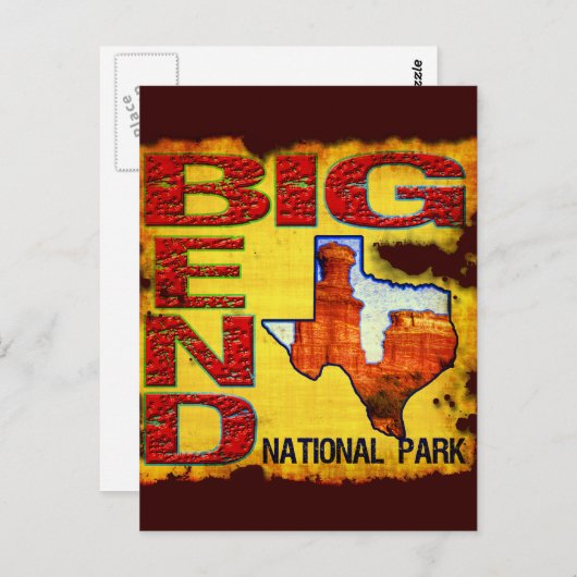Nationaal park Big Bend Briefkaart (Voorkant / Achterkant)