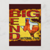 Nationaal park Big Bend Briefkaart (Voorkant)