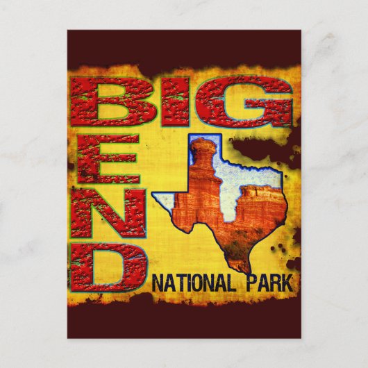 Nationaal park Big Bend Briefkaart (Voorkant)