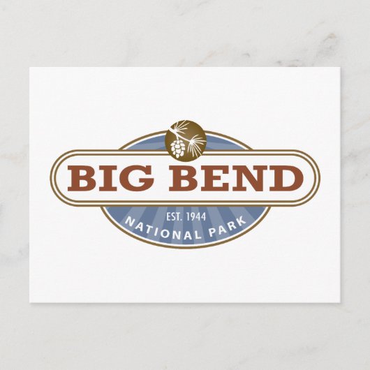 Nationaal park Big Bend Briefkaart (Voorkant)