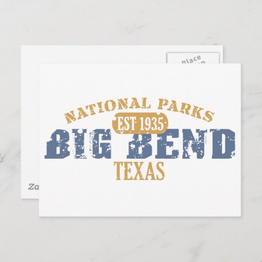 Nationaal park Big Bend Briefkaart (Voorkant / Achterkant)