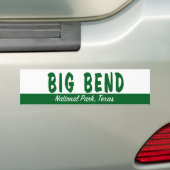 Nationaal park Big Bend Bumpersticker (Op auto)