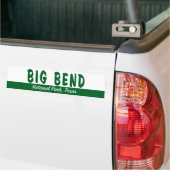 Nationaal park Big Bend Bumpersticker (Op Truck)