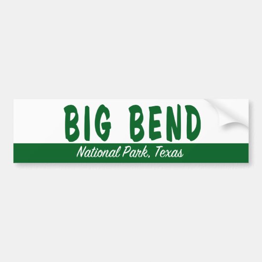 Nationaal park Big Bend Bumpersticker (Voorkant)