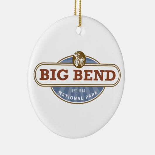 Nationaal park Big Bend Keramisch Ornament (Rechts)