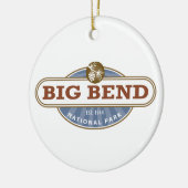 Nationaal park Big Bend Keramisch Ornament (Links)