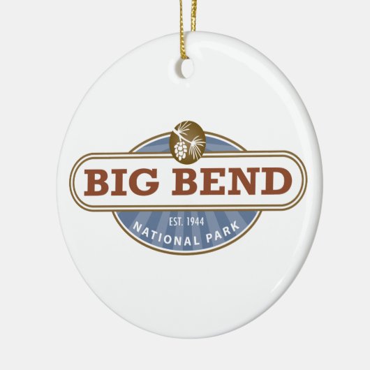 Nationaal park Big Bend Keramisch Ornament (Links)