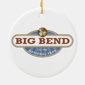 Nationaal park Big Bend Keramisch Ornament (Achterkant)