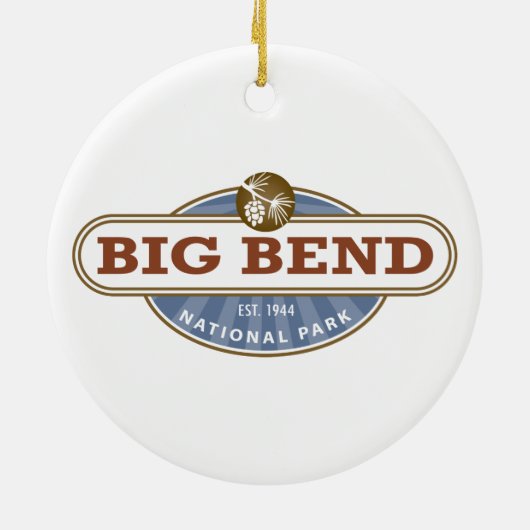 Nationaal park Big Bend Keramisch Ornament (Achterkant)