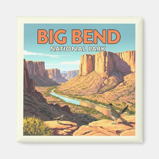  nationaal park Big Bend Magneet (Voorkant)