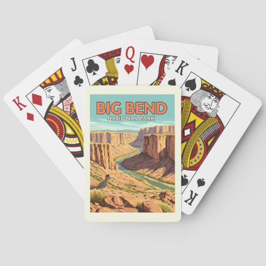  nationaal park Big Bend Pokerkaarten (Achterkant)