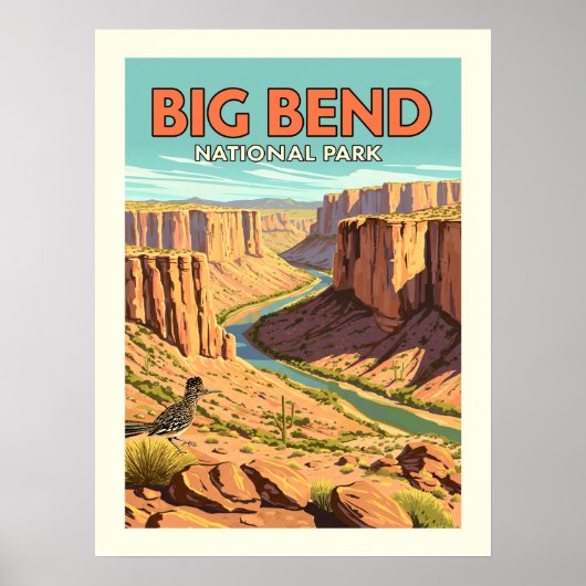  nationaal park Big Bend Poster (Voorkant)