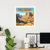 nationaal park Big Bend Poster (Thuiskantoor)