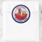 Nationaal park Big Bend Ronde Sticker (Tas)
