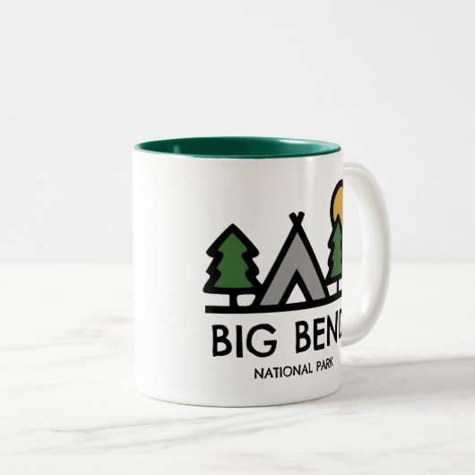 Nationaal park Big Bend Tweekleurige Koffiemok (Voorkant rechts)