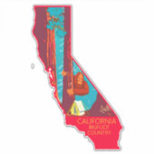 Nationaal park Bigfoot Hiding Sequoia 1938 Sticker (Voorkant)