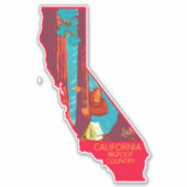 Nationaal park Bigfoot Hiding Sequoia 1938 Sticker (Voorkant)