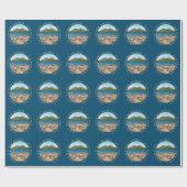 Nationaal park Birthday Custom Photo Acadia Cadeaupapier (Vlak)