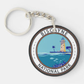 Nationaal park Biscayne Boca Chita Key Badge Sleutelhanger (Voorkant)