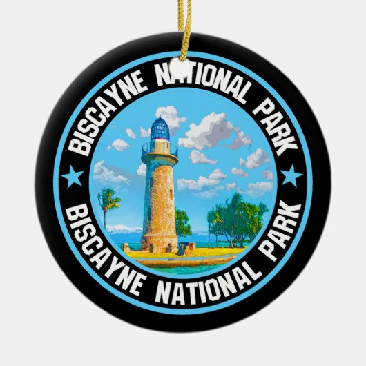 Nationaal Park Biscayne Keramisch Ornament (Voorkant)