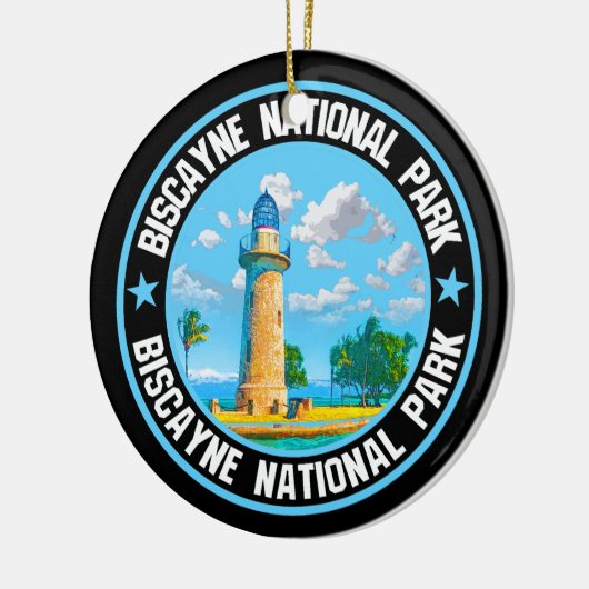 Nationaal Park Biscayne Keramisch Ornament (Links)