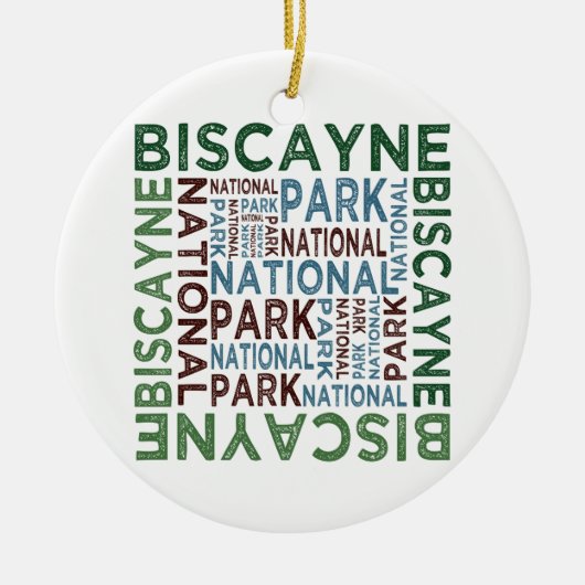 Nationaal Park Biscayne Keramisch Ornament (Voorkant)