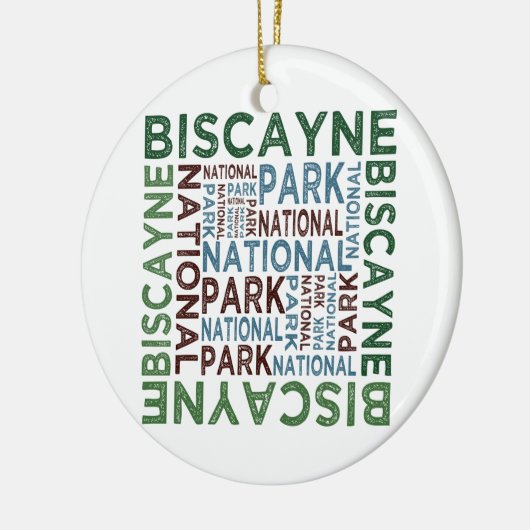 Nationaal Park Biscayne Keramisch Ornament (Links)