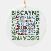 Nationaal Park Biscayne Keramisch Ornament (Achterkant)