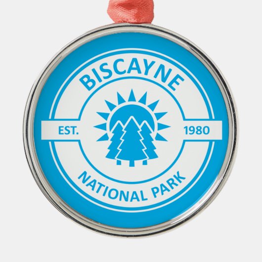 Nationaal Park Biscayne Metalen Ornament (Voorkant)