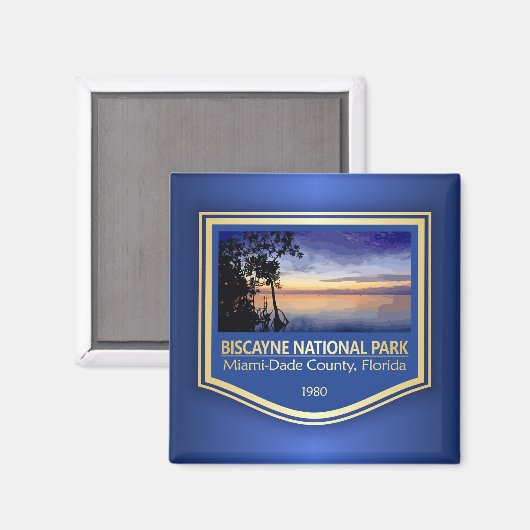 Nationaal Park Biscayne (PF2) Magneet (Voorkant / Achterkant)