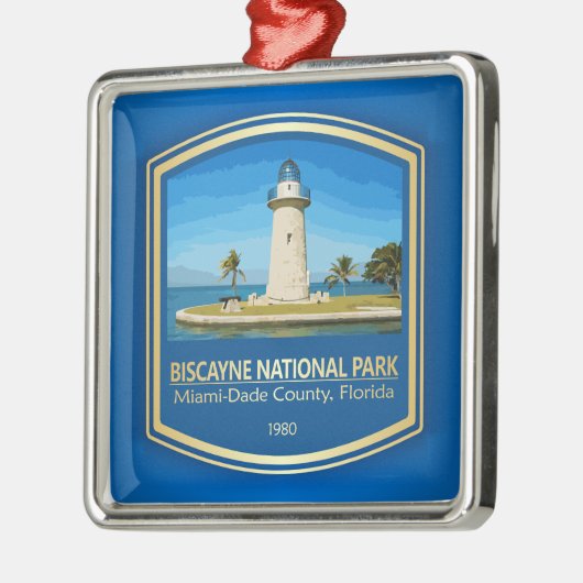 Nationaal Park Biscayne (PF) Metalen Ornament (Links)