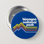 Nationaal Park Biscayne Ronde Button 7,6 Cm (Voorkant /achterkant)