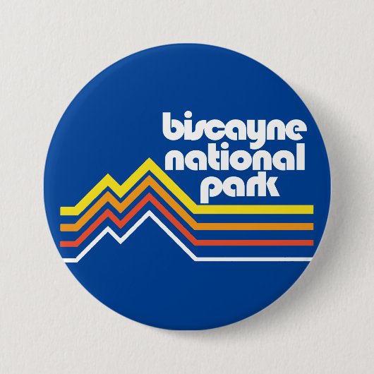 Nationaal Park Biscayne Ronde Button 7,6 Cm (Voorkant)