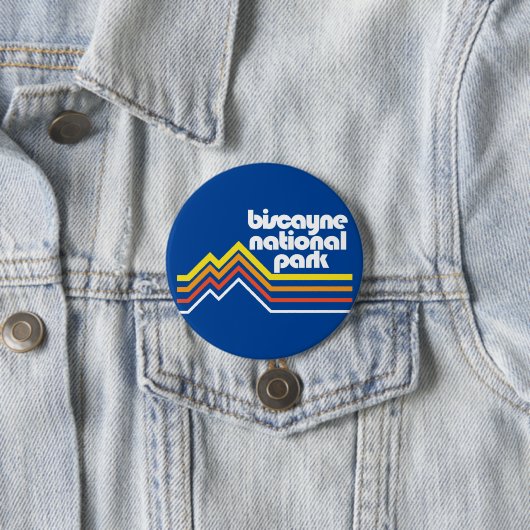Nationaal Park Biscayne Ronde Button 7,6 Cm (In situ)