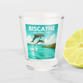 Nationaal Park  Biscayne Shot Glas (Voorkant)